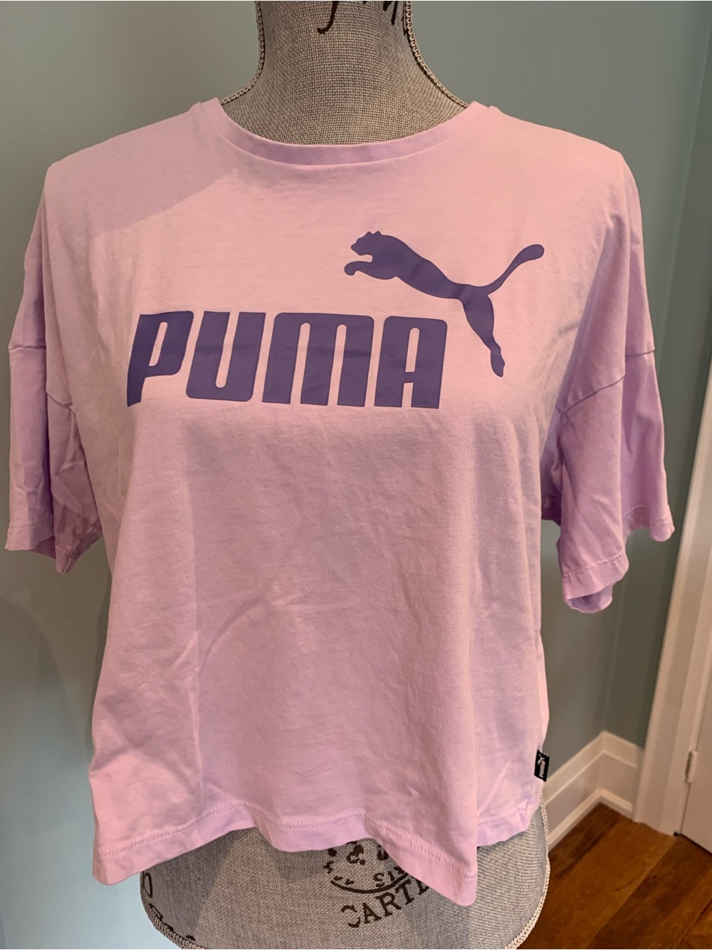 Puma Lavender Short-Sleeve Tee with Purple Logo